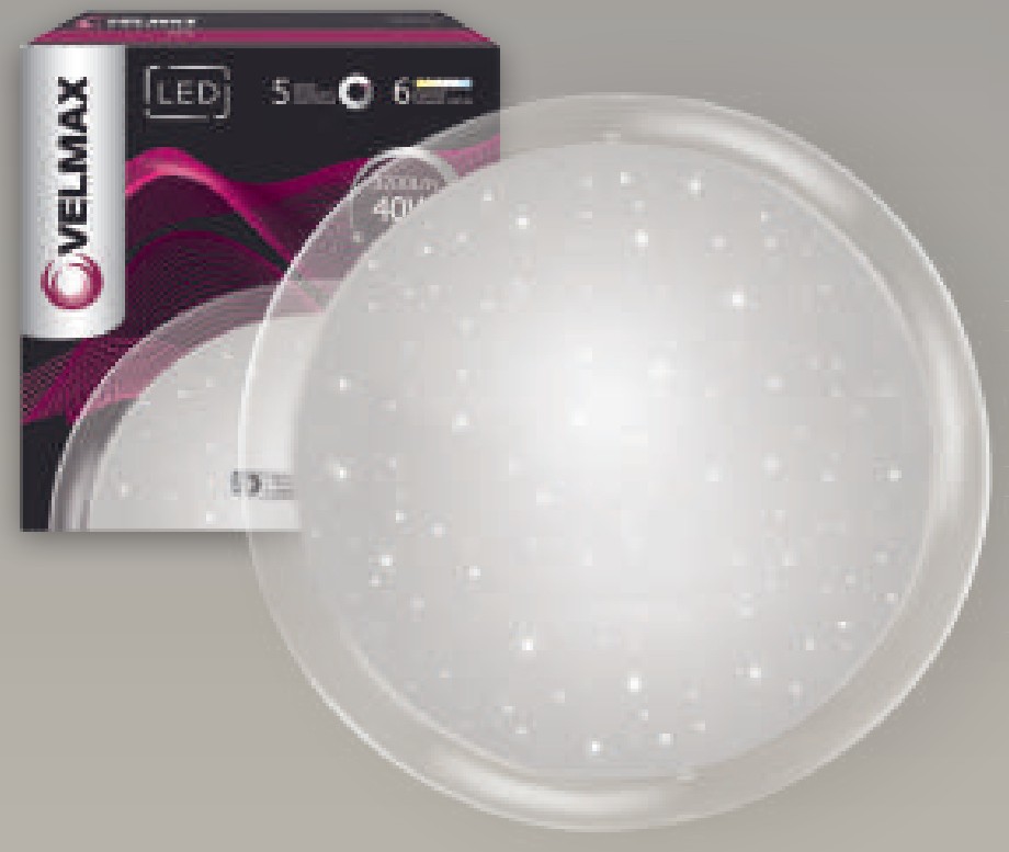 

Светодиодный светильник Velmax V-CL- Galaxy-40S
