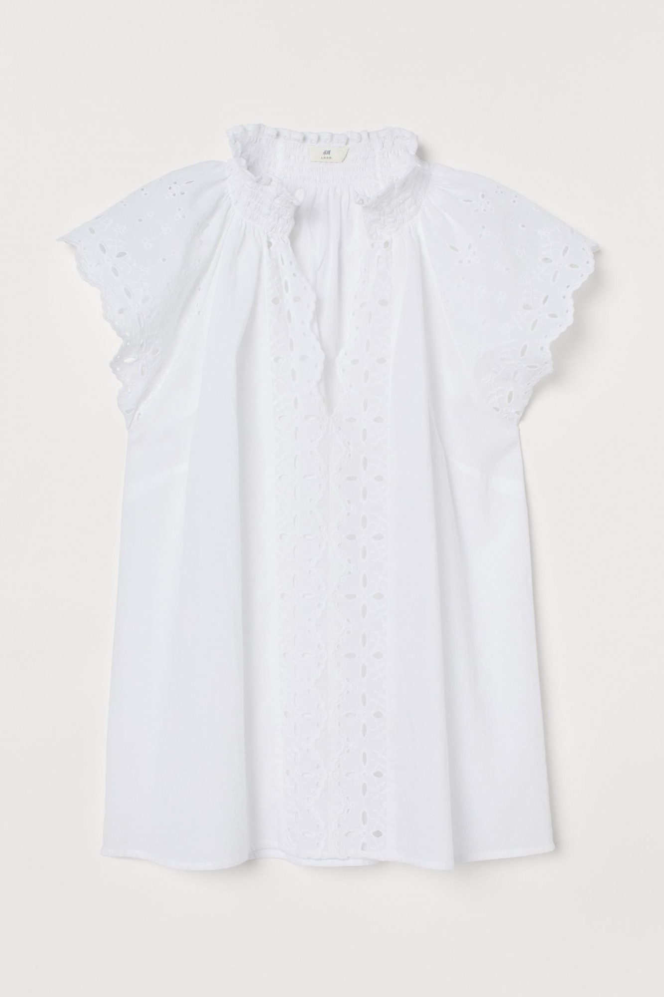 

Блуза с вышивкой H&M 36 белый 8169621dm