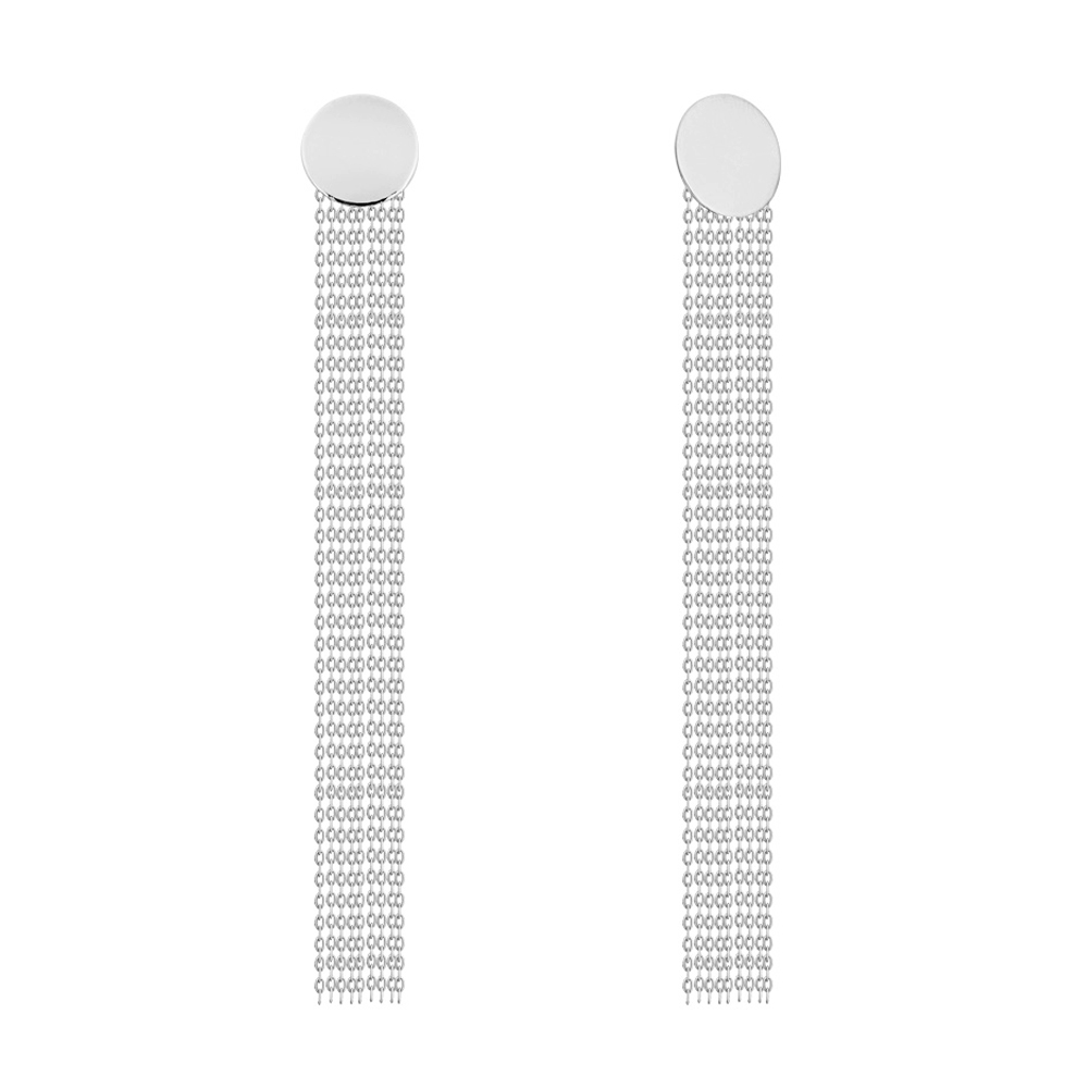 

Серьги-подвески из белого золота 000140559