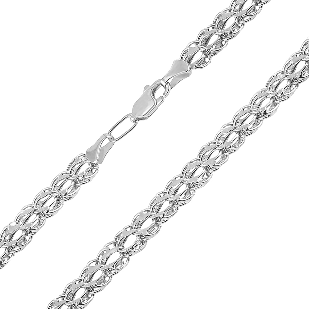 

Серебряная цепочка в плетении бисмарк 000122488 65 размера