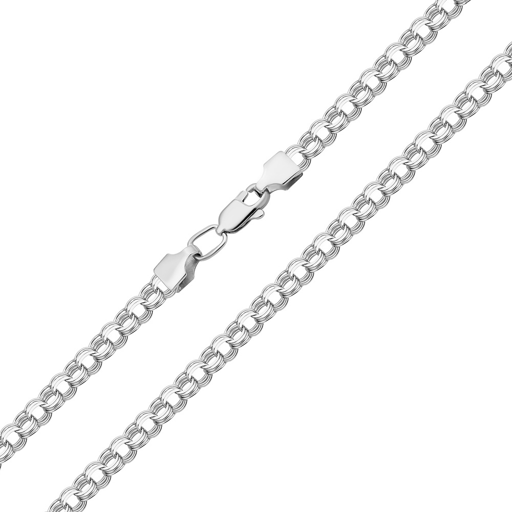 

Серебряная цепь в плетении бисмарк 000129351 55 размера