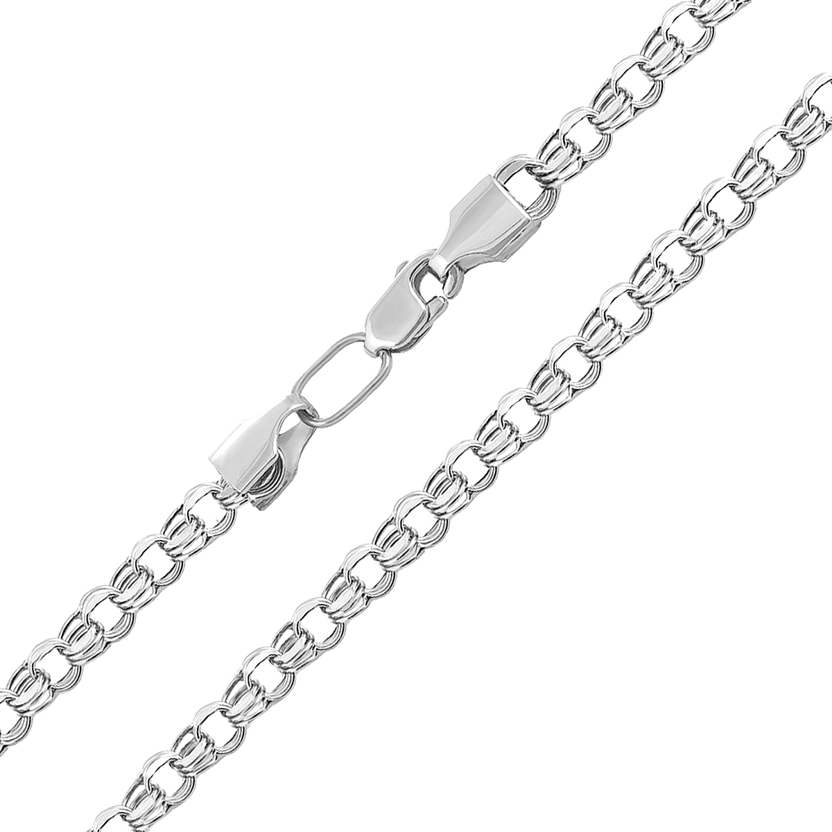 

Серебряная цепочка в плетении бисмарк 000121508 40 размера