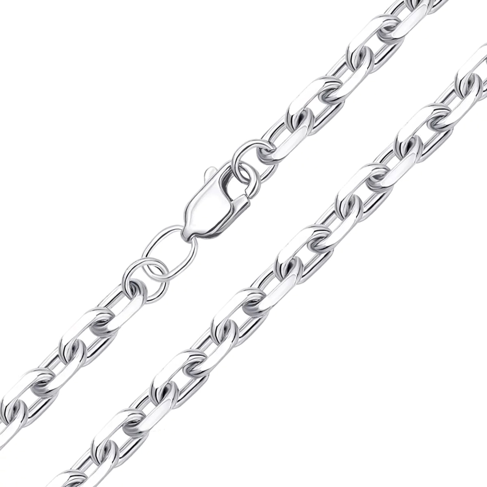

Серебряная цепь якорного плетения 000117945 60 размера