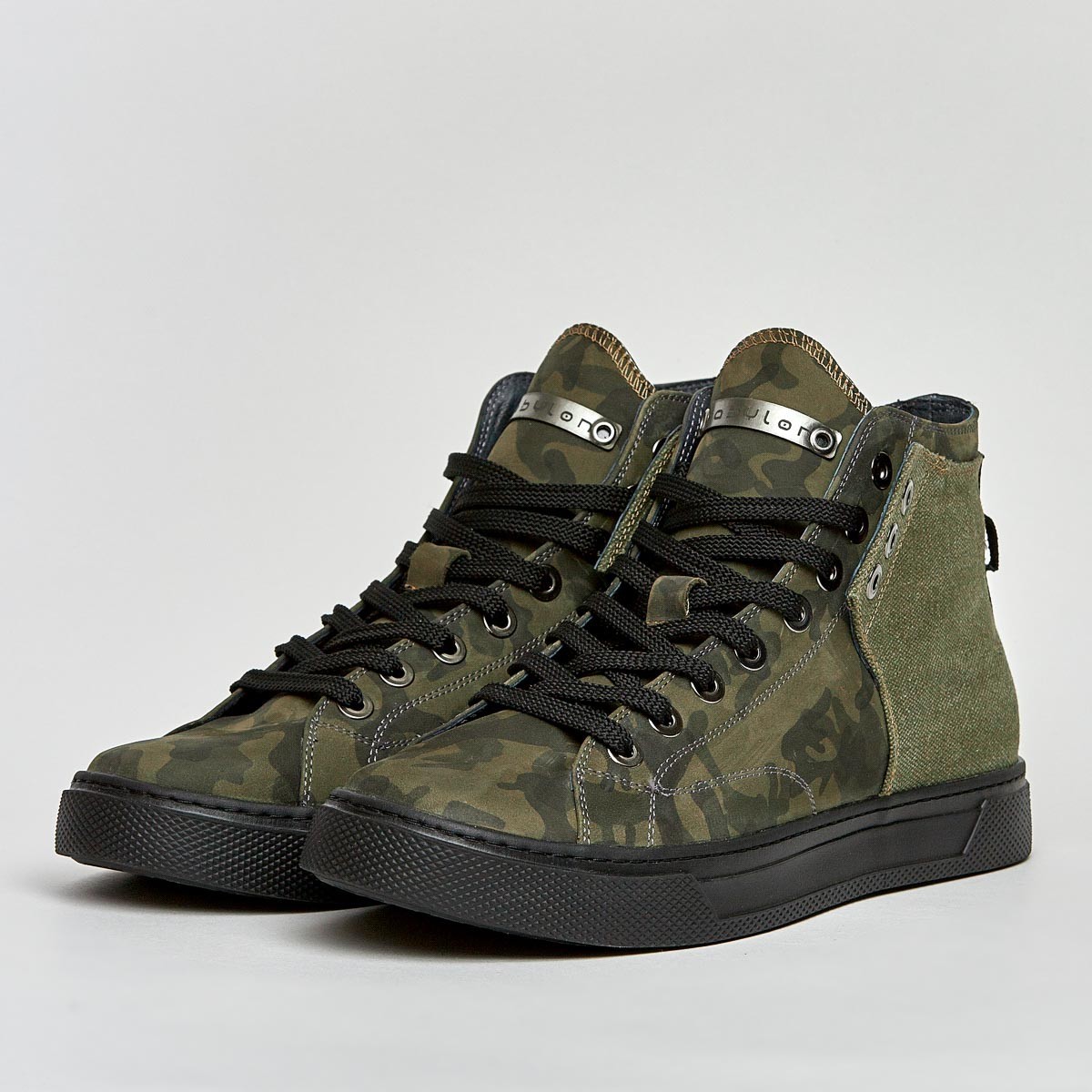 

Кеды из джинсовой ткани Nikitskiy Shoes Major 28 40 хаки