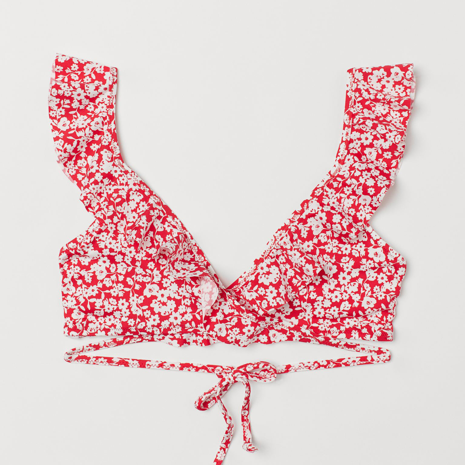 

Верхняя часть купальника H&M 7224369RP7 36 Красный цветы