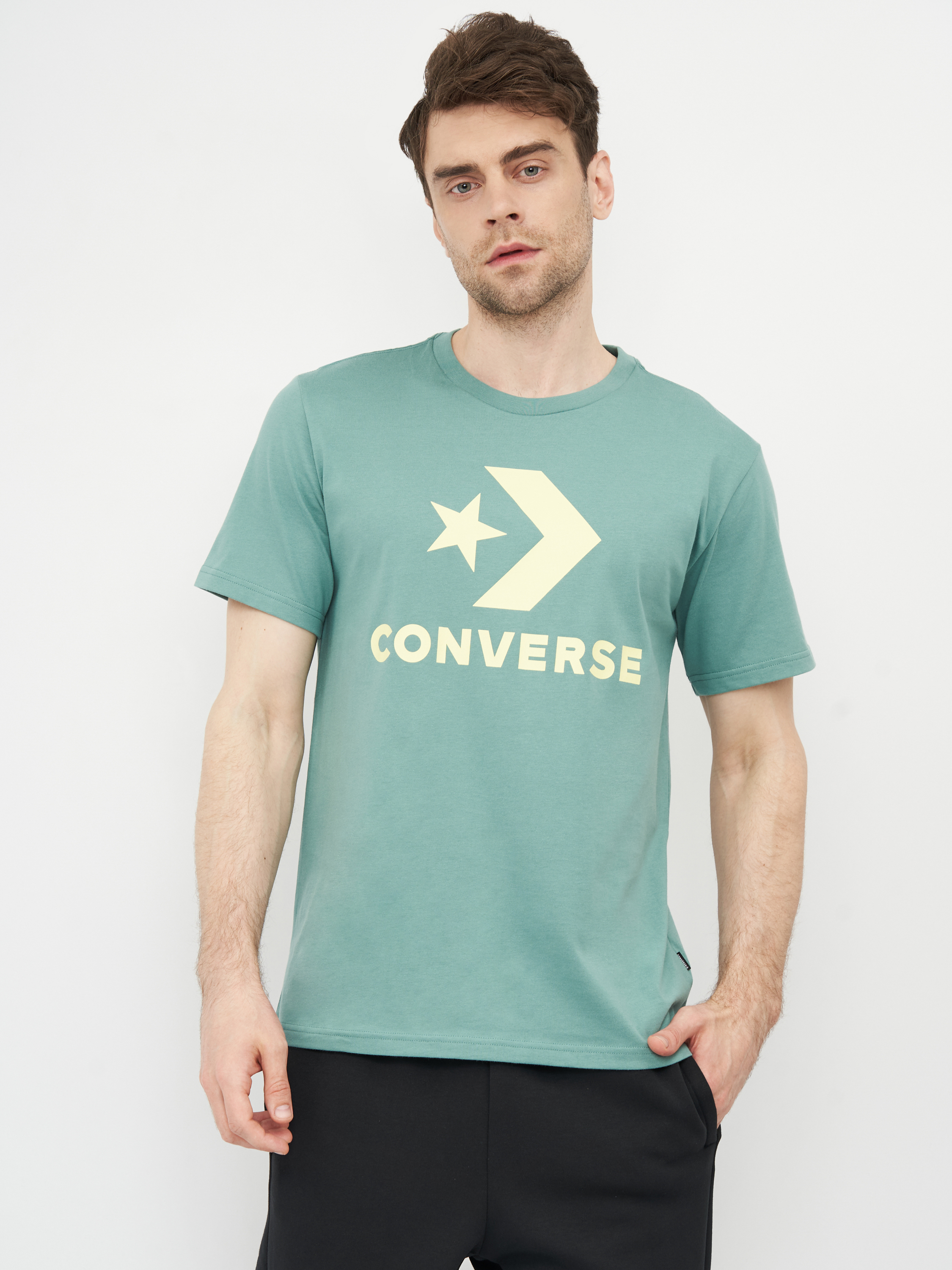 

Футболка Converse Star Chevron Tee 10018568-343 L Ocean Stone