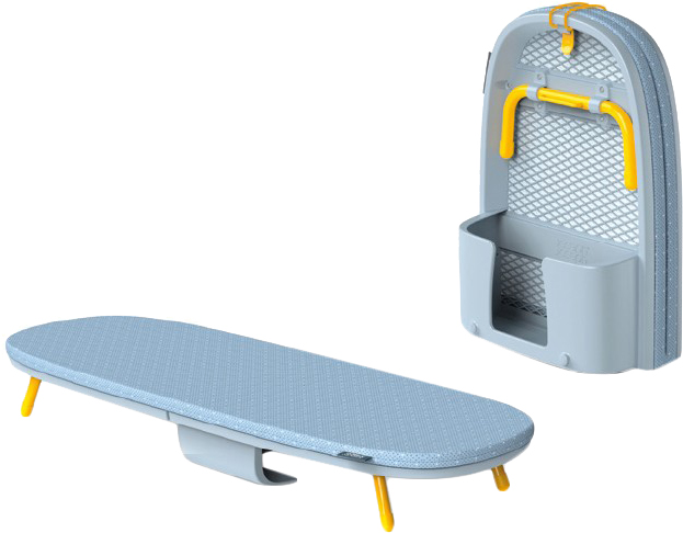 

Раскладная и компактная гладильная доска с отсеком для хранения утюга JOSEPH JOSEPH POCKET 455x340x155 мм Серый / желтый