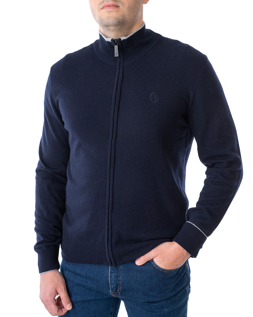 

Кофта чоловіча TRUSSARDI JEANS (52M00424-OF000571-U290/20-21) Синій XXL