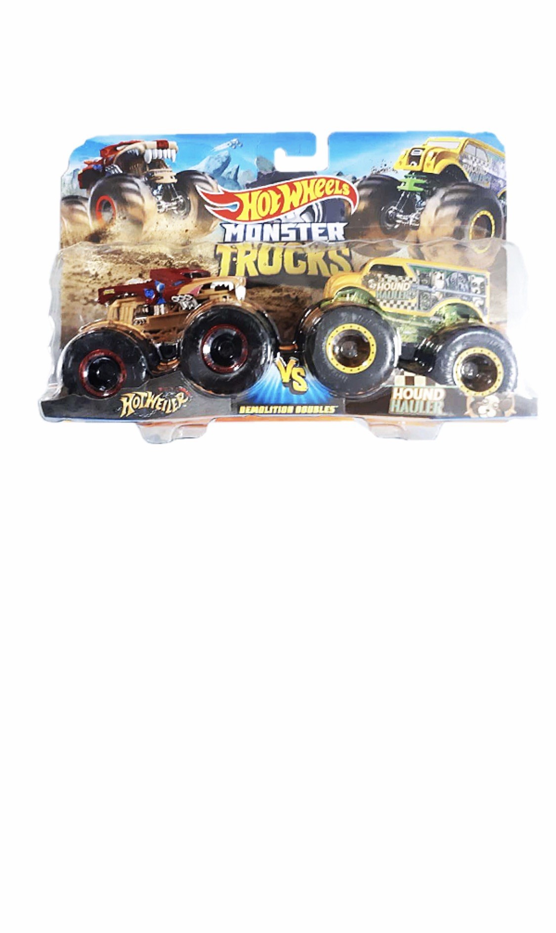 

Набор Hot Wheels Monster Trucks 2 автомобиля желтая и красная