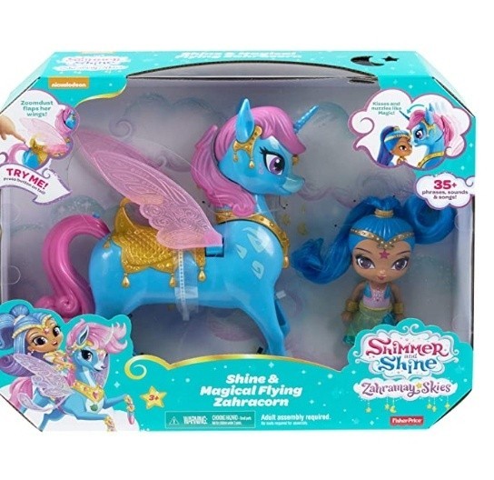 

Кукла Шайн Fisher Price Shimmer & Shine Zahracorn Shine синяя