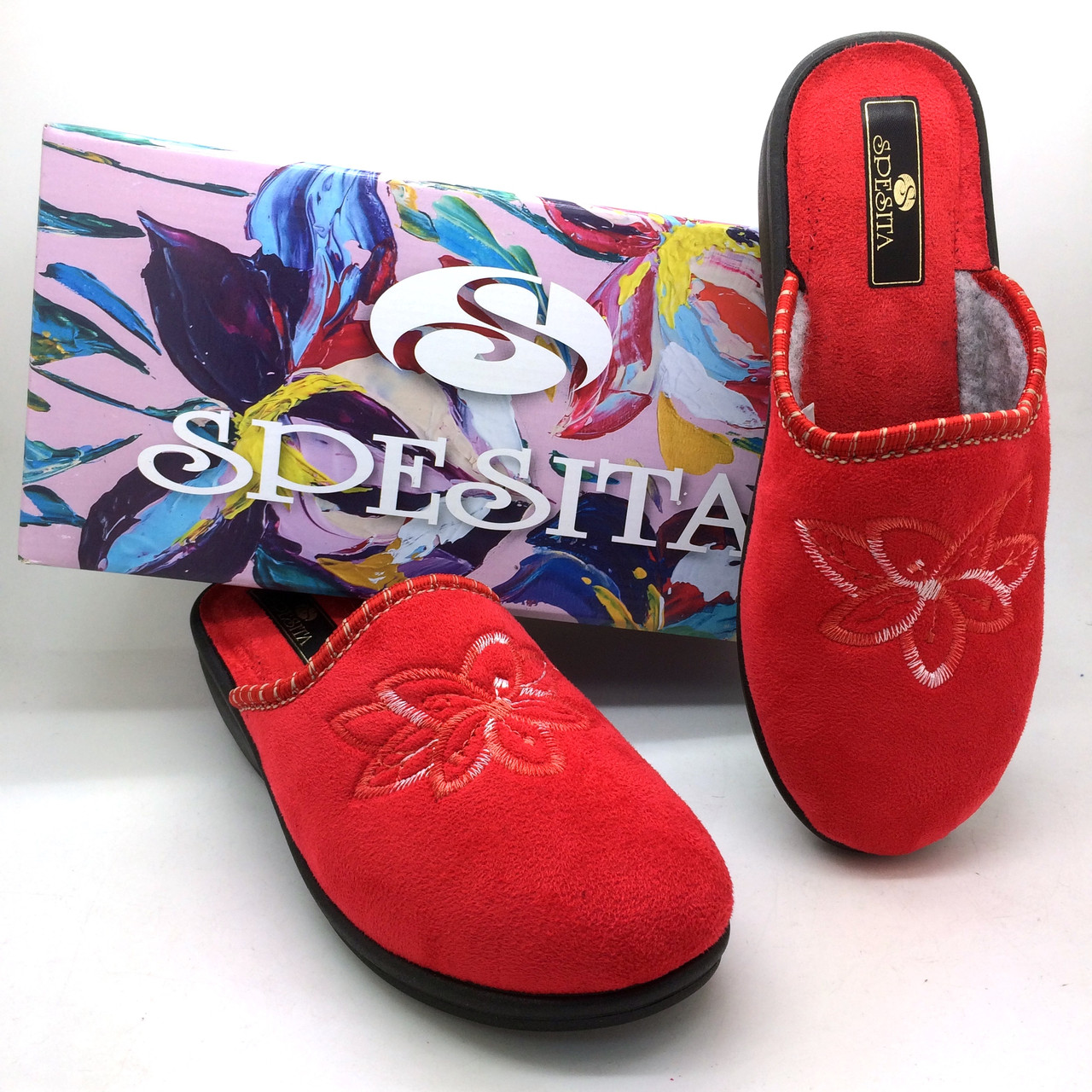 

Тапочки комнатные Spesita 353 36 22,5 см красные