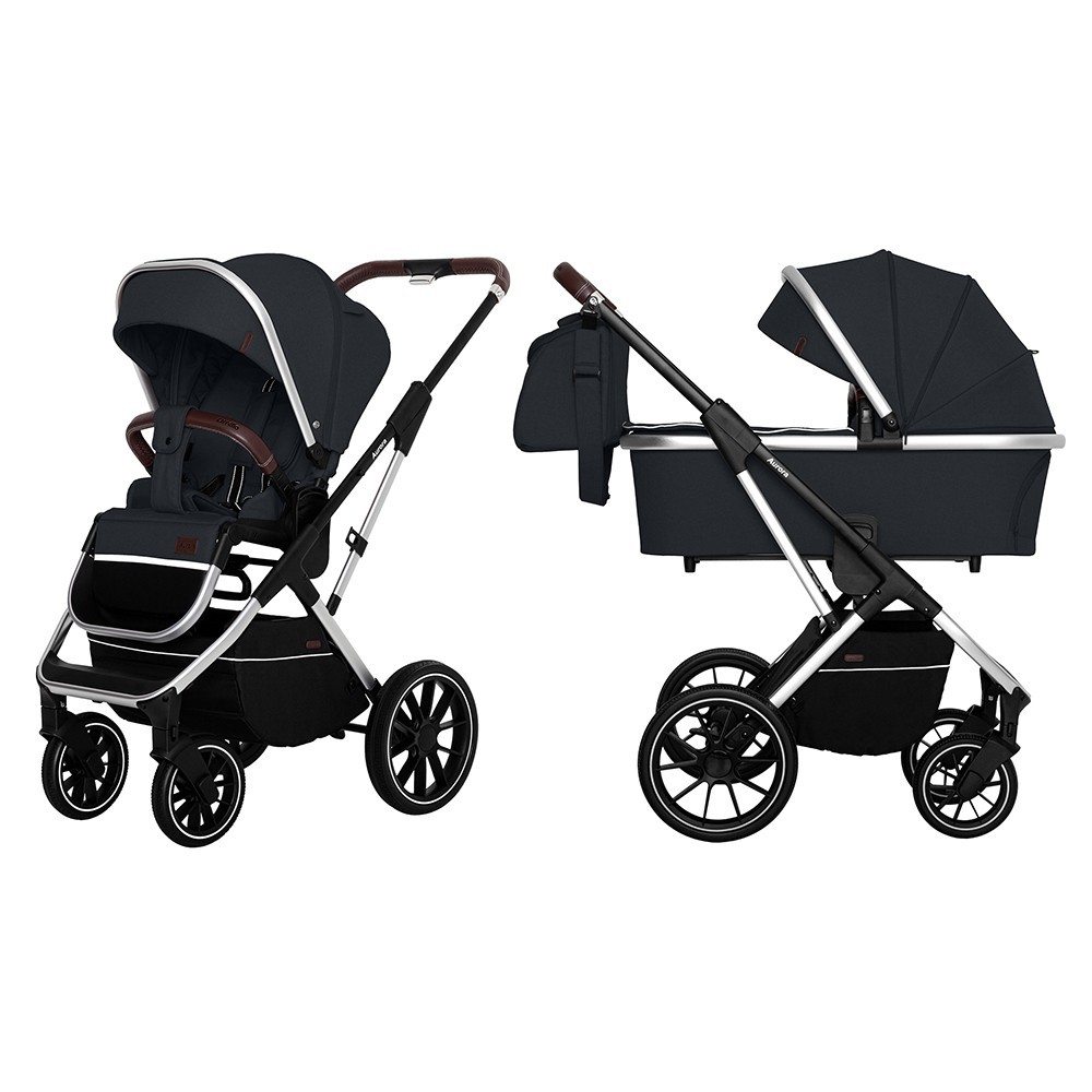 

Коляска универсальная CARRELLO Aurora CRL-6505 (2in1) Space Black +дождевик