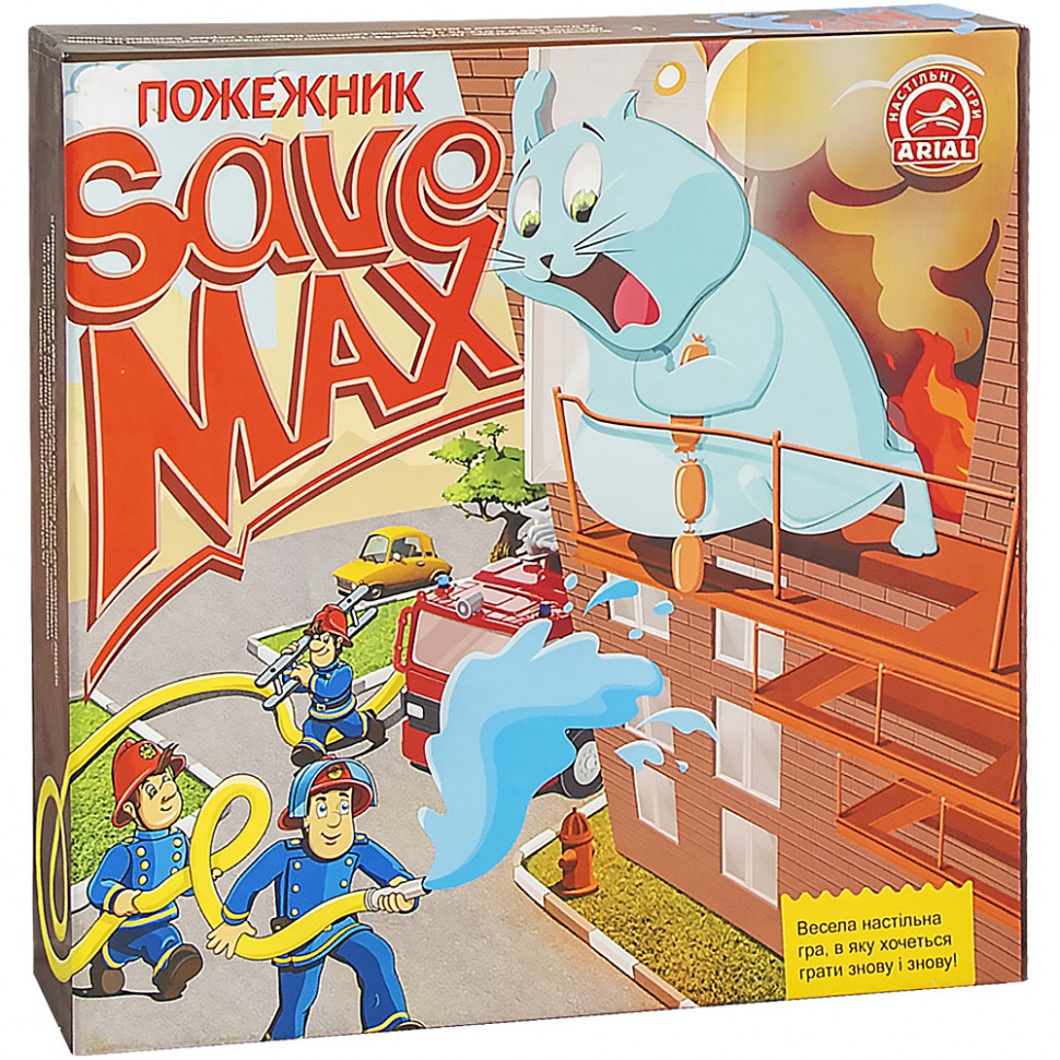 

Настольная игра Спасти Макса. Пожарник Arial 911357 на укр. языке