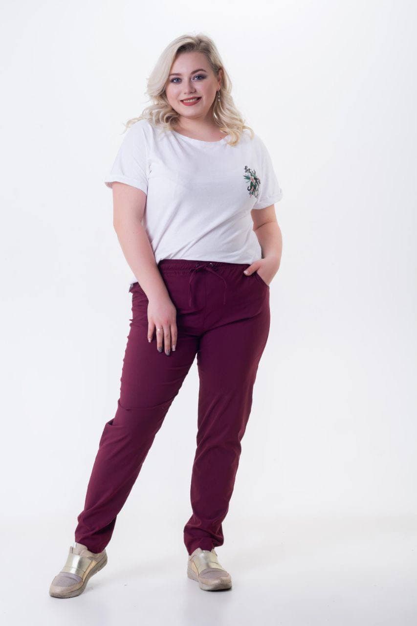 

Fashions • Женские брюки Kristy Fashions 56 бордовый (015/1-нс)