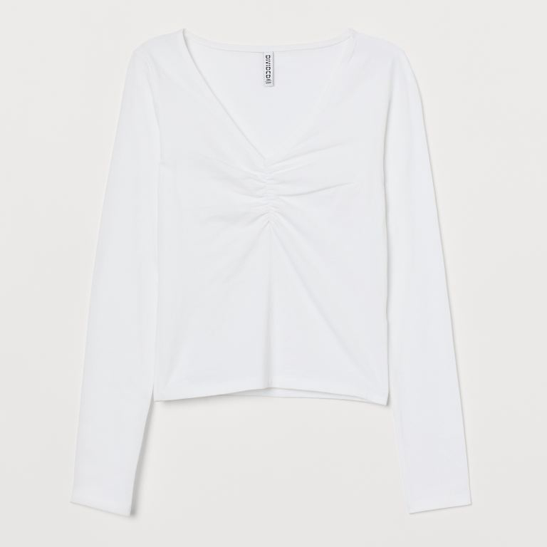 

Топ H&M 0801673002 L (175/104А) Белый