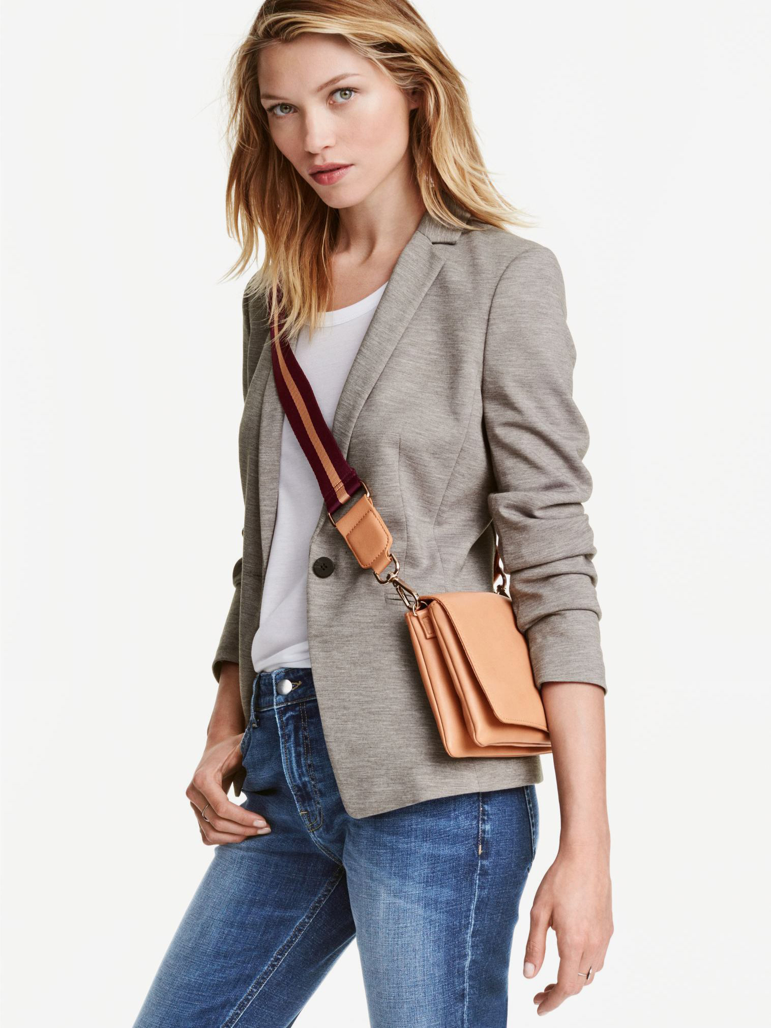 

Жакет H&M 0390144002 42 (170/96А) Серый меланж
