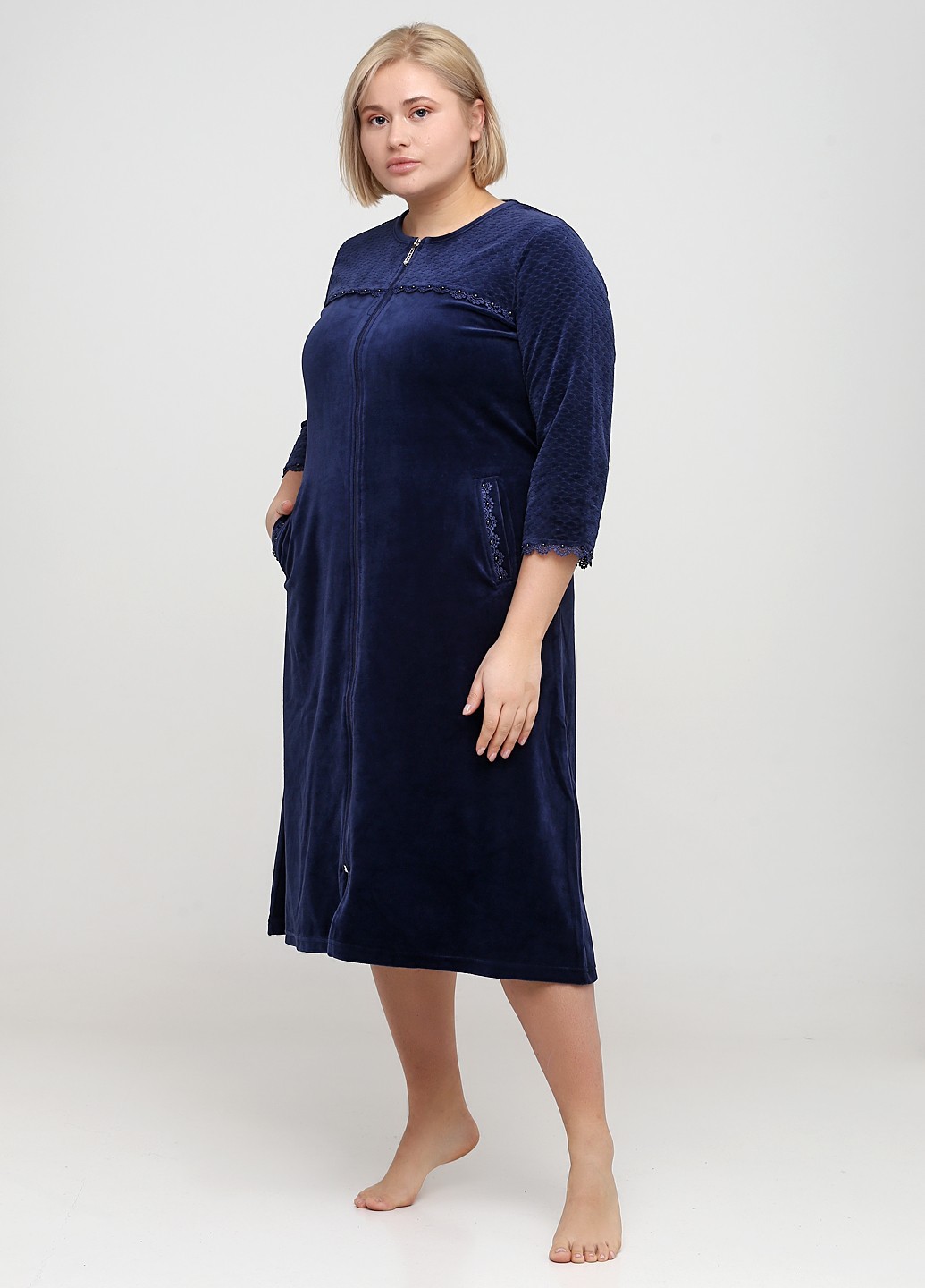 

Халат Wild Love  темно-синий 21117, Халат Wild Love XL темно-синий 21117