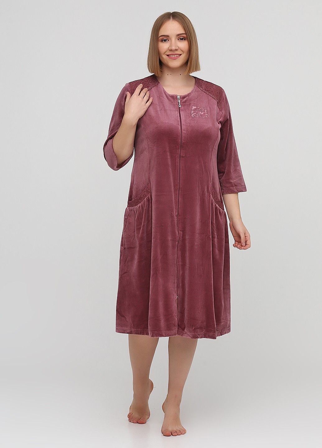 

Халат Romeo Life  розовый 3470-B, Халат Romeo Life 2XL розовый 3470-B