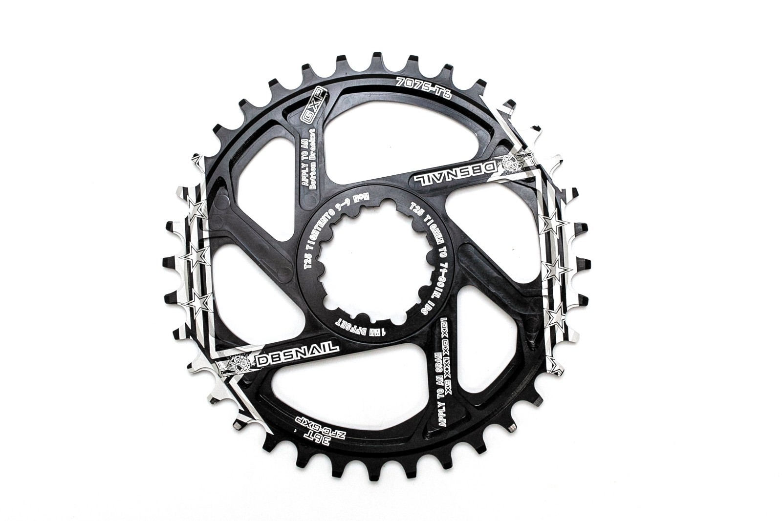 

Звезда шатуна на велосипед 38T SNAIL Narrow Wide GXP OFFSET 1 MM