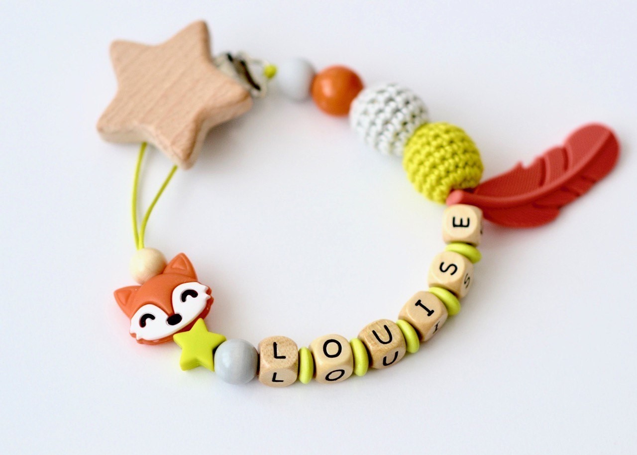 

Прорезыватель - держатель для пустышки Babymall Fox Orange