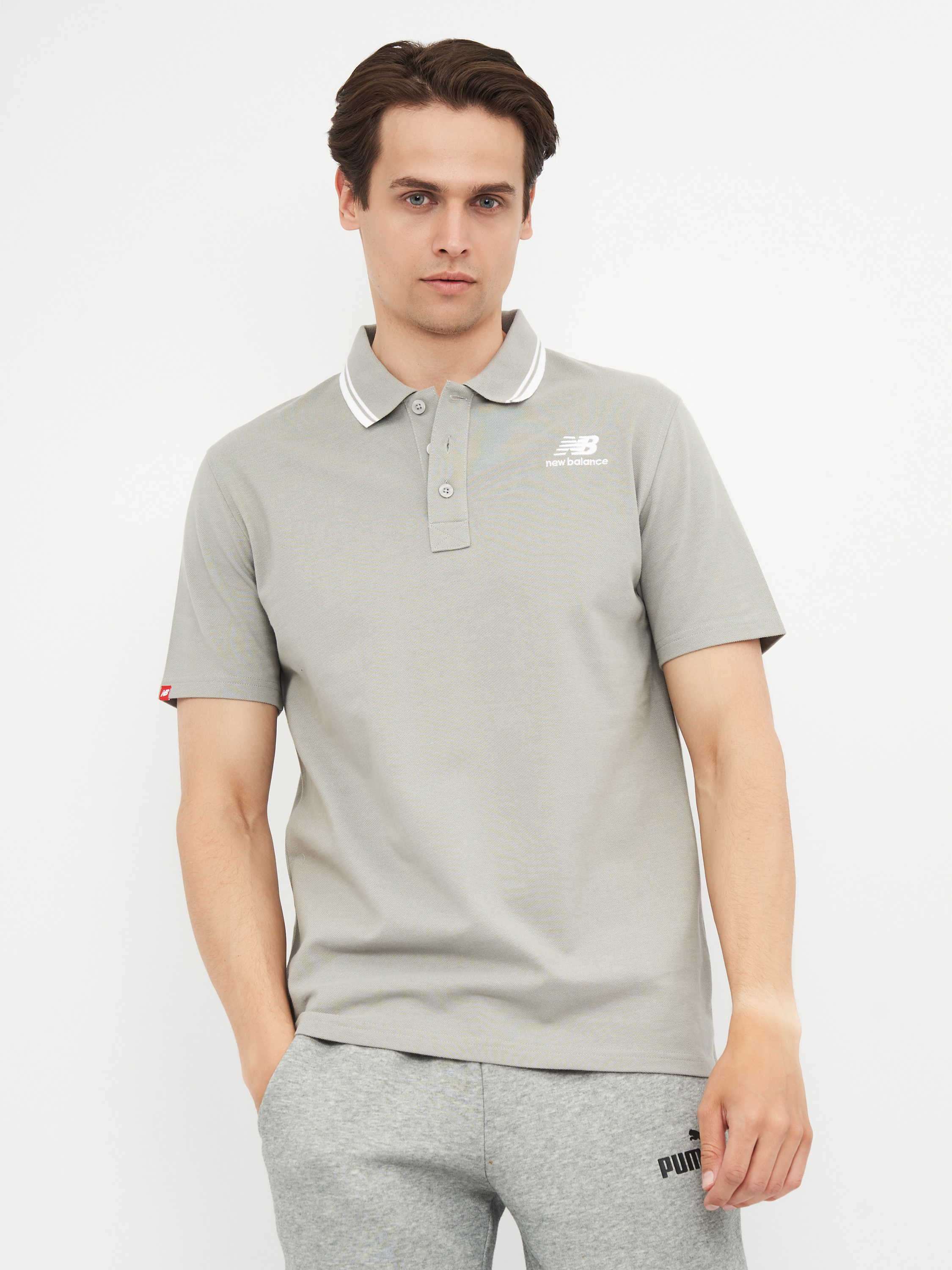 

Поло New Balance Classic SS MT01983TAG XL Серое