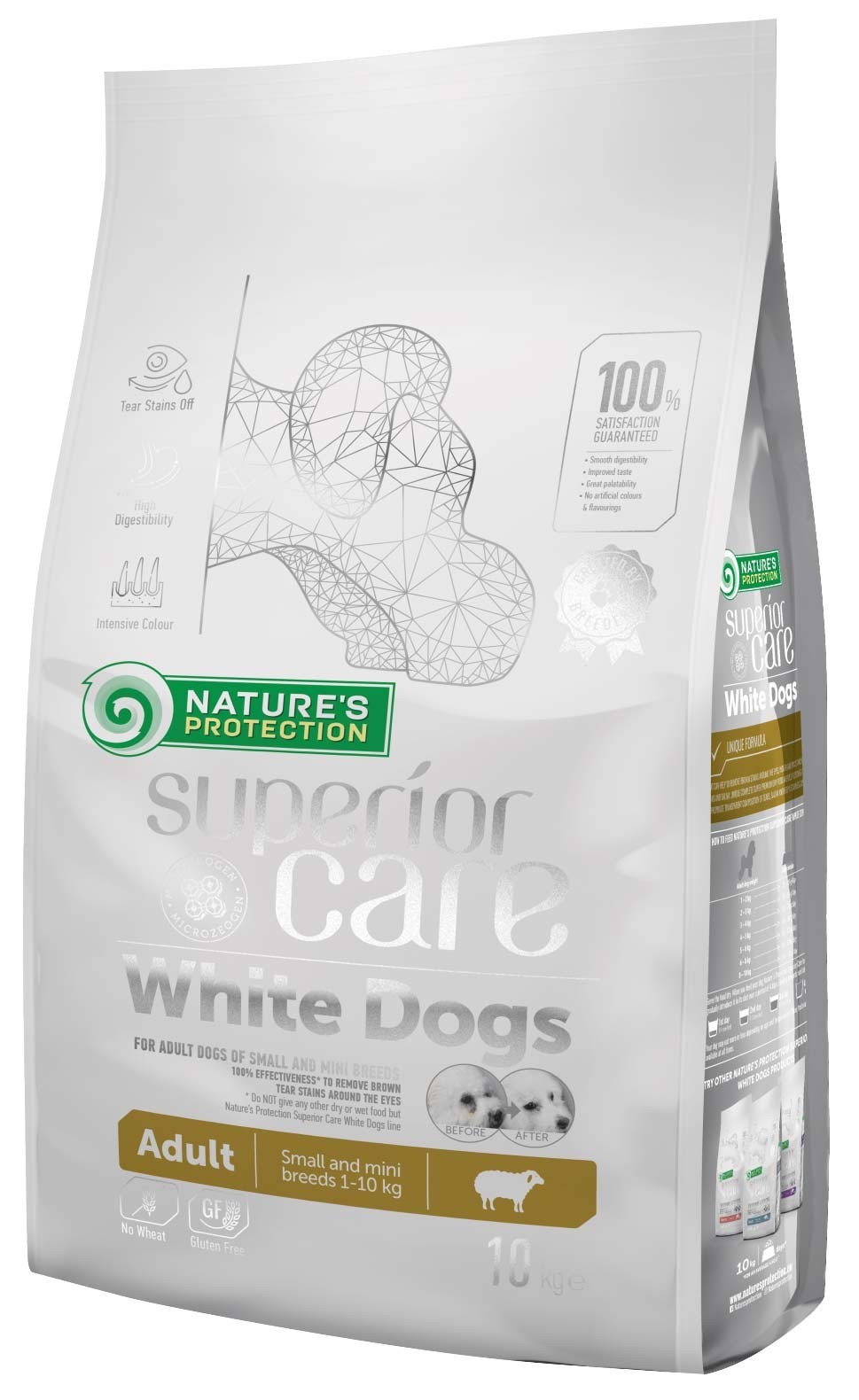 

Корм для собак мелких пород с белой шерстью Nature's Protection Superior Care White Dog Small And Mini Breeds Lamb 10 кг