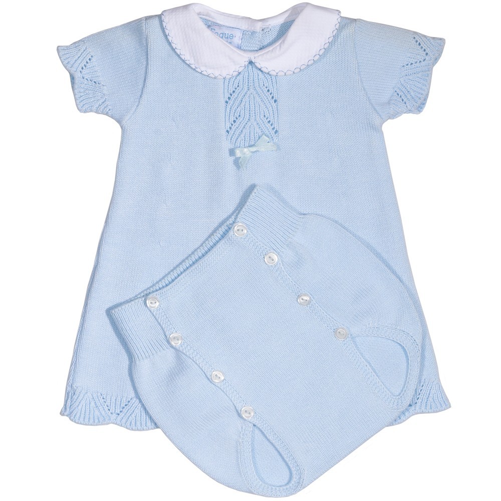 

Костюм : Платье, трусики FOQUE Bebe (5328) Голубой M6-68 см