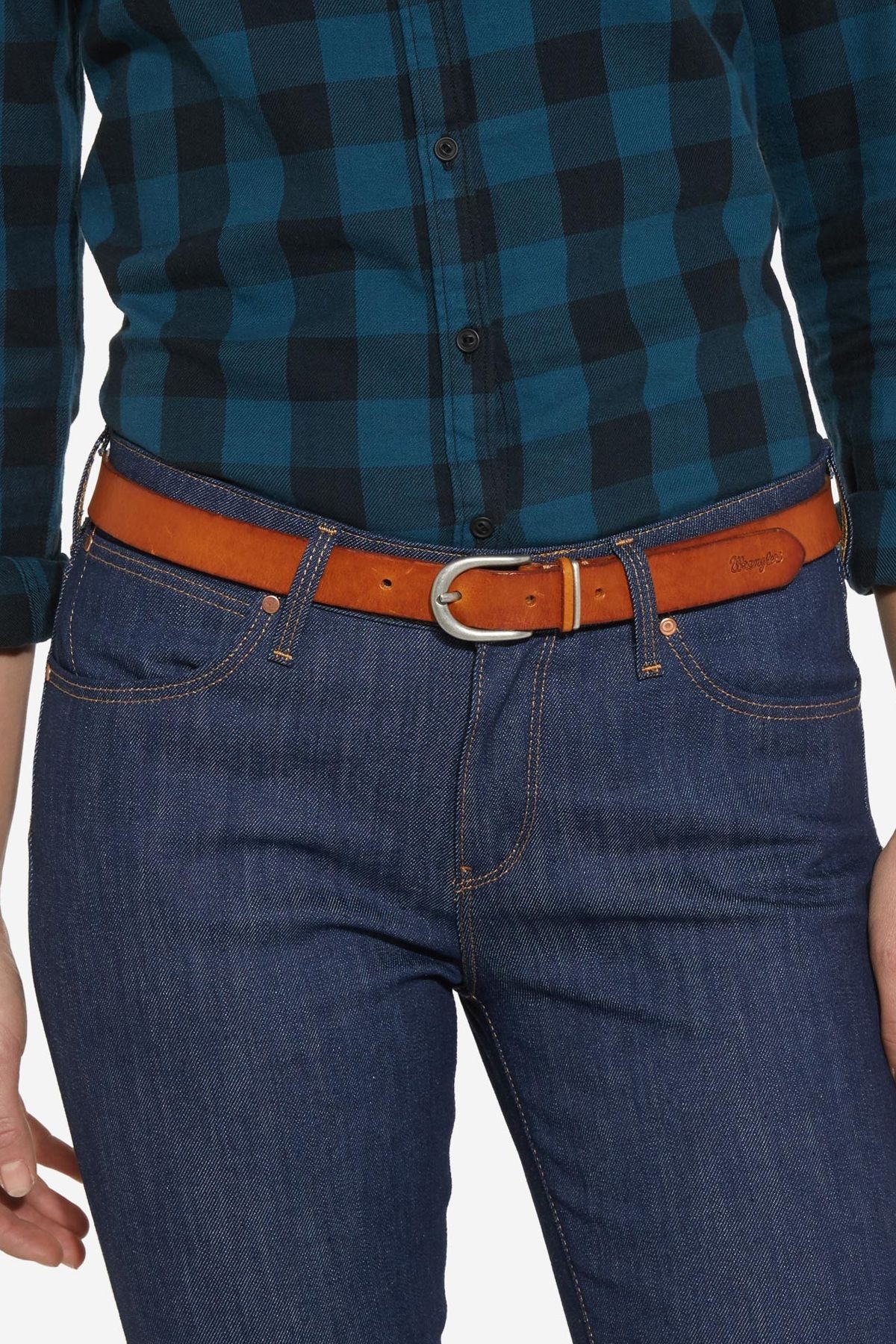 

Ремень Wrangler Double Loop Belt Коричневый 80-00
