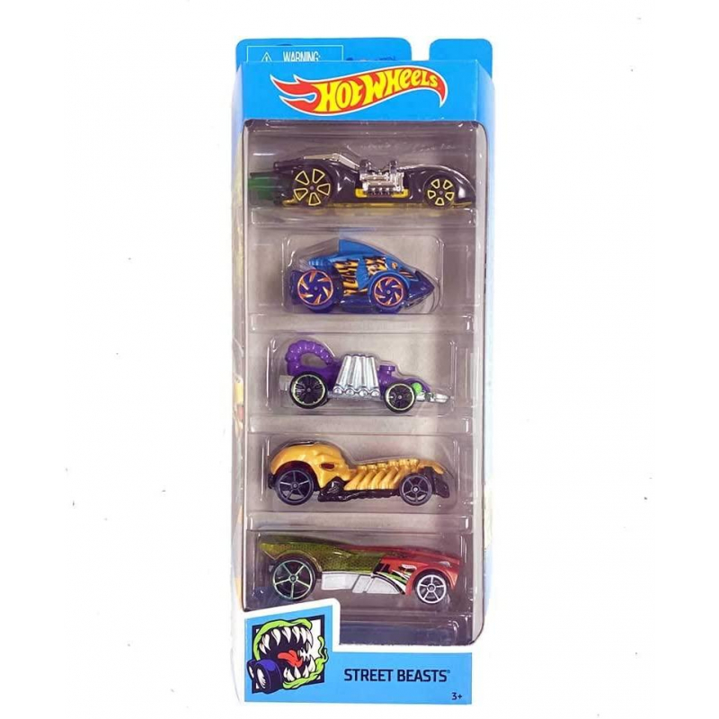 

Подарунковий набір з 5 машин Hot Wheels " Street Beasts" 01806