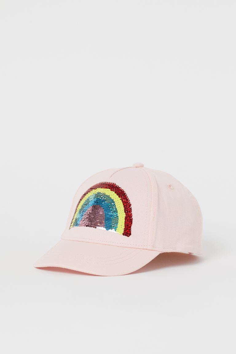 

Кепка з пайєтками H&M LP132 53-55 см Рожева (P-6910806230910)
