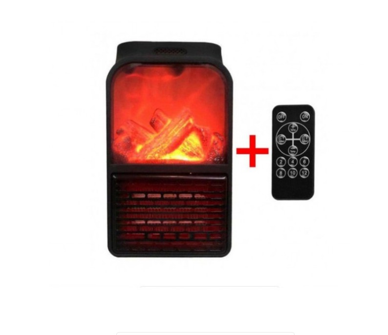 Портативний міні електрообігрівач Flame Heater Імітація каміна з ...
