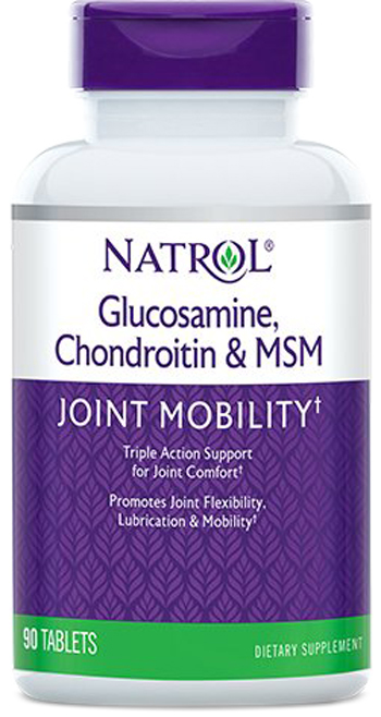 

Хондропротектор Natrol Glucosamine Chondroitin & MSM 90 таблеток (047469002282)