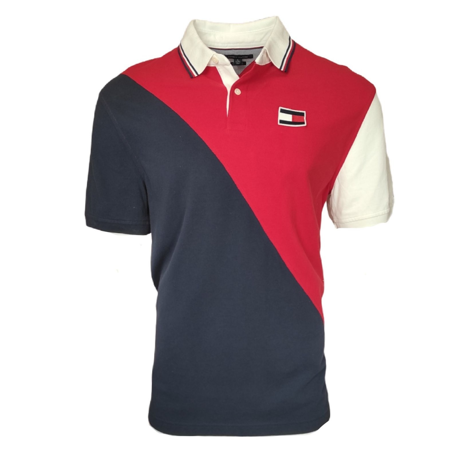 

Рубашка поло Tommy Hilfiger James с коротким рукавом в стиле регби в винтажном стиле белый,темно-синий,красный,78C8795611, р.XL.