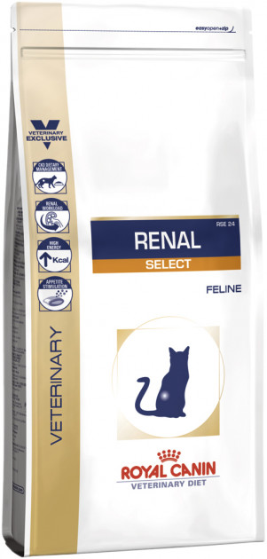 

Лечебный сухой корм для кошек Royal Canin RENAL SELECT FELINE для взрослых котов с хронической почечной недостаточностью (4 кг)