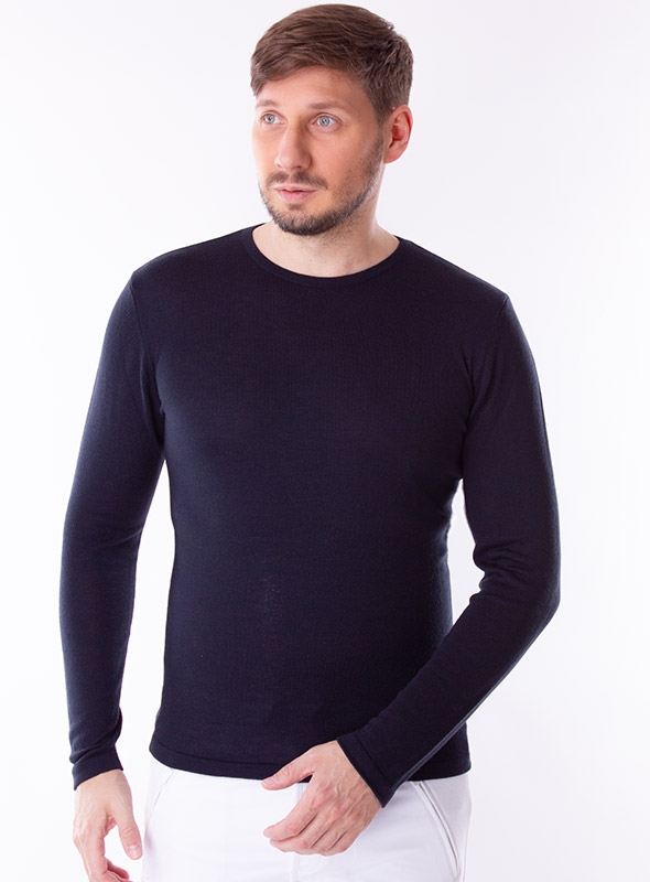 

Чоловічий джемпер VD one тонкої вязки  Синій 86825, Чоловічий джемпер VD one тонкої вязки M Синій 86825