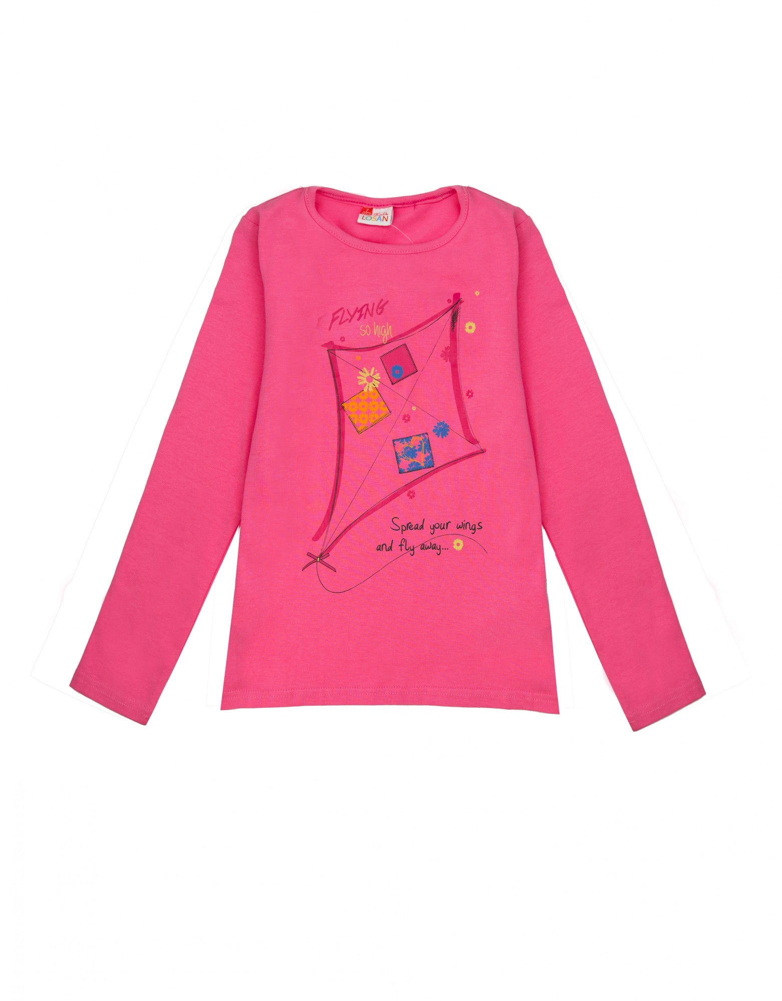 

Футболка с длинным рукавом Losan Kids girls (416-1200AD/71) Розовый 5 Years-110 см