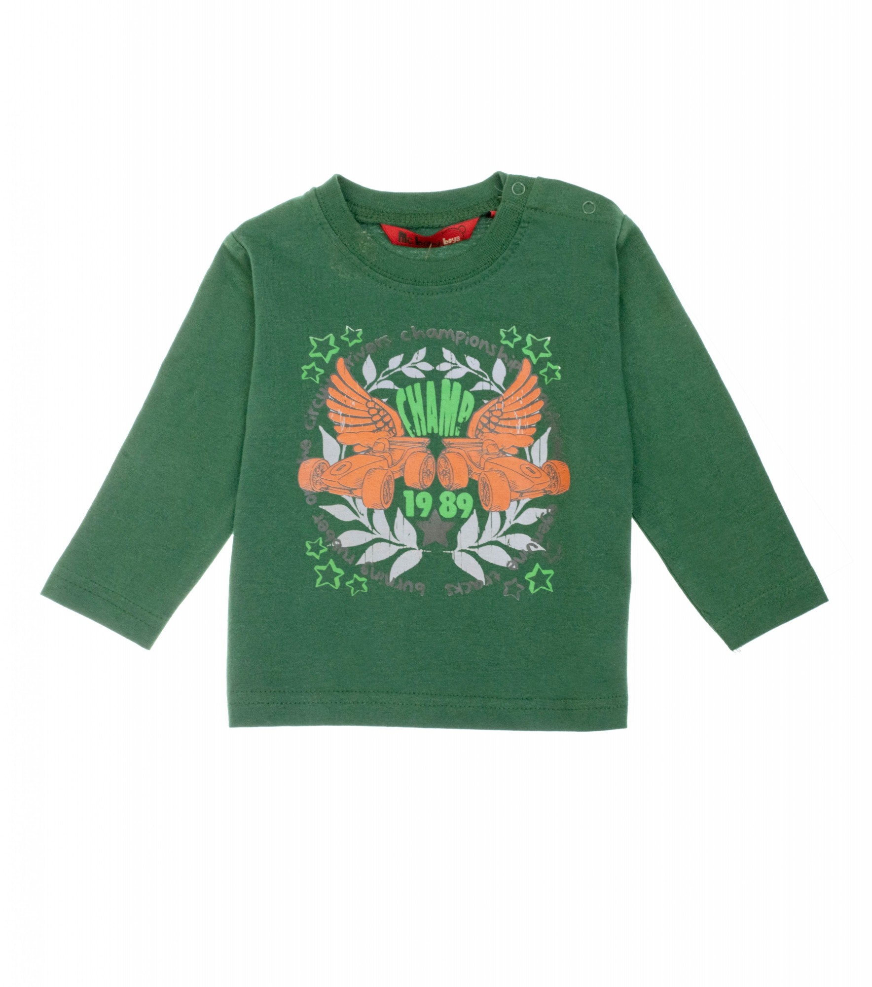 

Футболка с длинным рукавом Losan Mc baby boys (027-1209AC/591) Зеленый M3-62 см