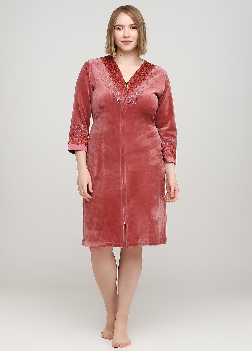 

Халат Romeo Life  терракотовый 3504-38, Халат Romeo Life L терракотовый 3504-38