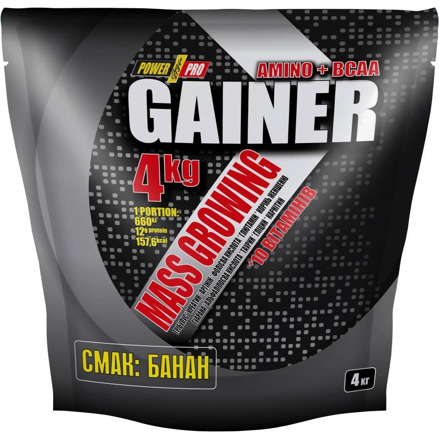 

Гейнер Power Pro Gainer 4 кг Банан