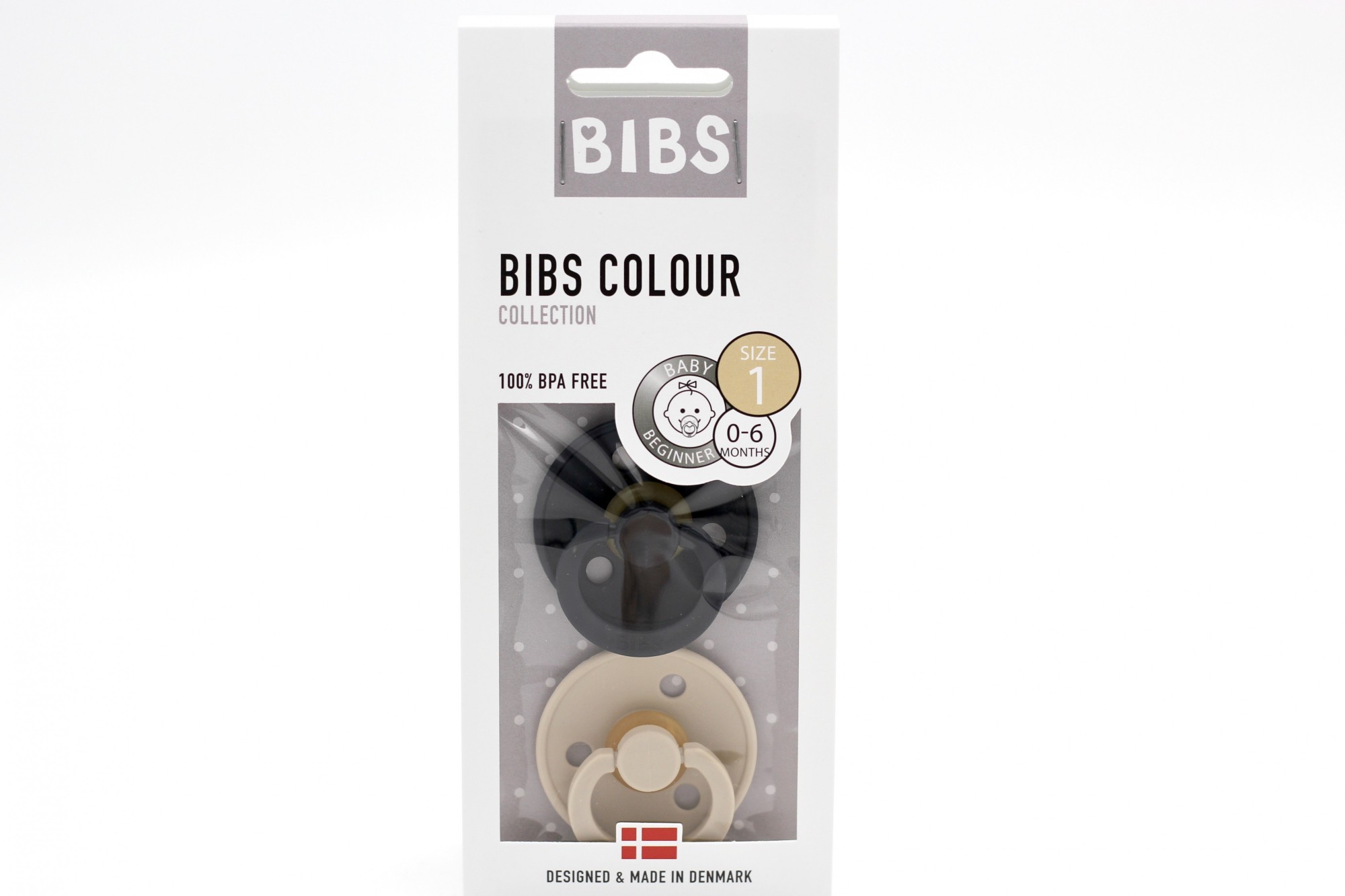

Пустышка BIBS Vanilla+Black 0-6 мес.