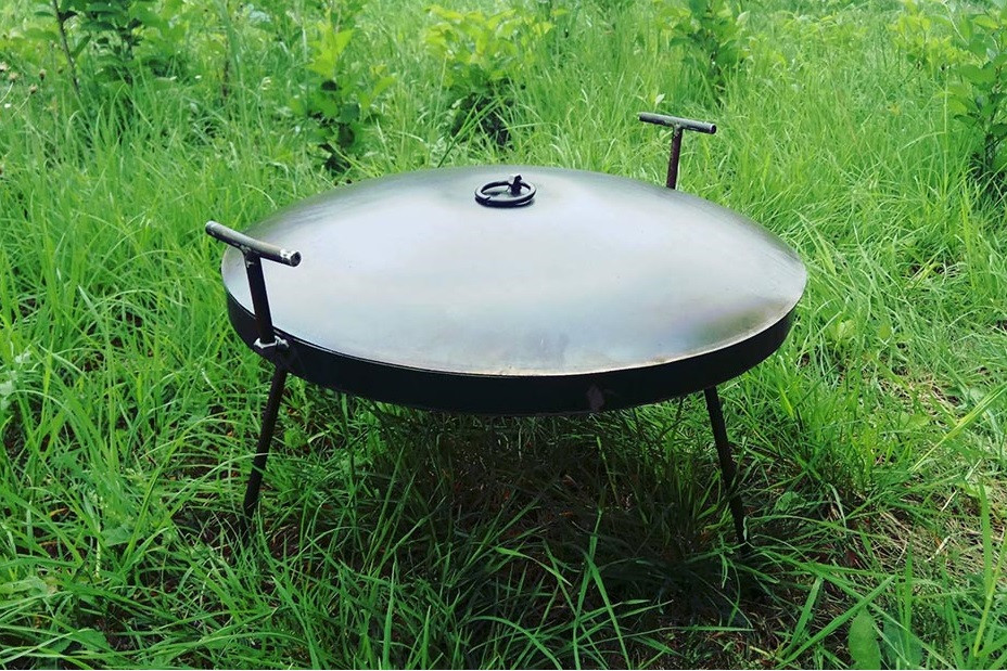 

Сковорода Shop pan 60 см из диска бороны с крышкой СК10