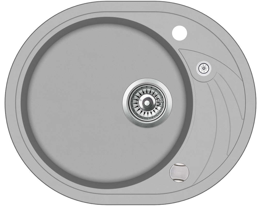 

Кухонная мойка AquaSanita Clarus SR102AW-220 Argent, серый