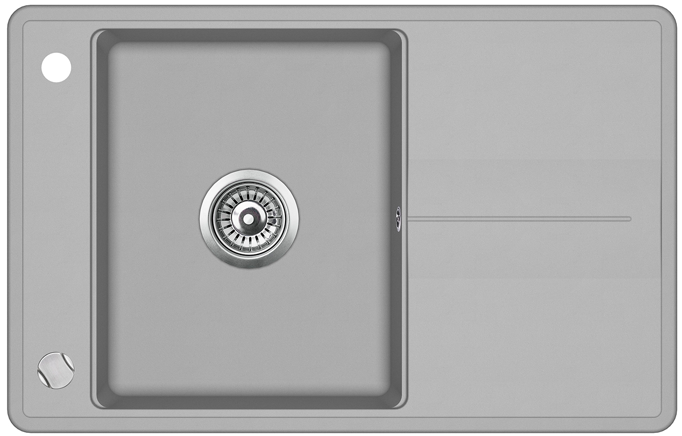 

Кухонная мойка AquaSanita Bella SQB101AW-220 Argent, серый