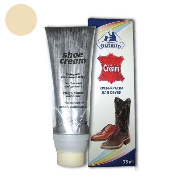 

Крем для обуви Mr. Gutalin Shoe Cream бежевый, 75 мл