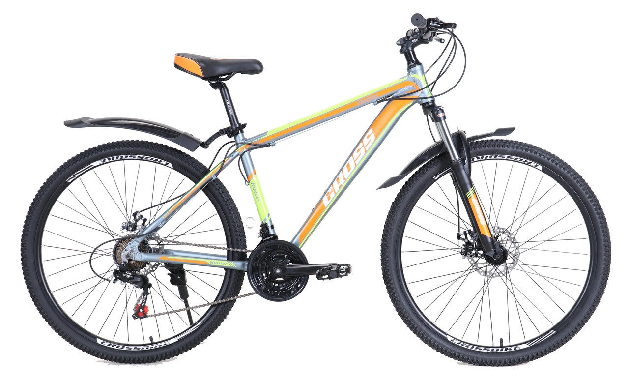 

Велосипед горный CROSS Hunter 27,5", 17" 2021 серый