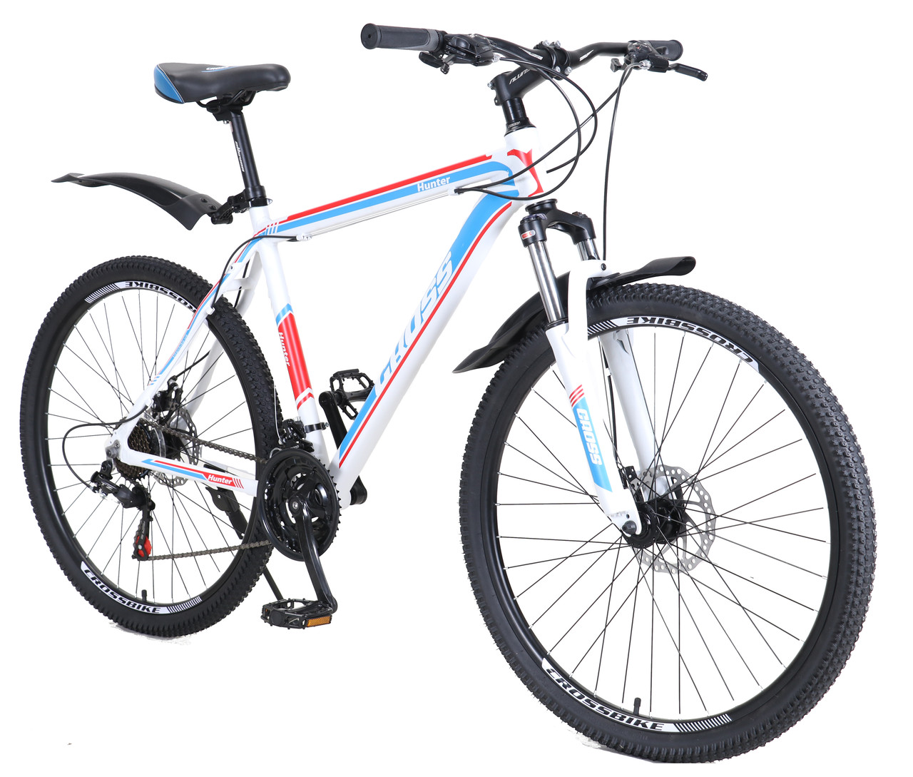 

Велосипед спортивный CROSS Hunter 27,5", 20" 2021 белый