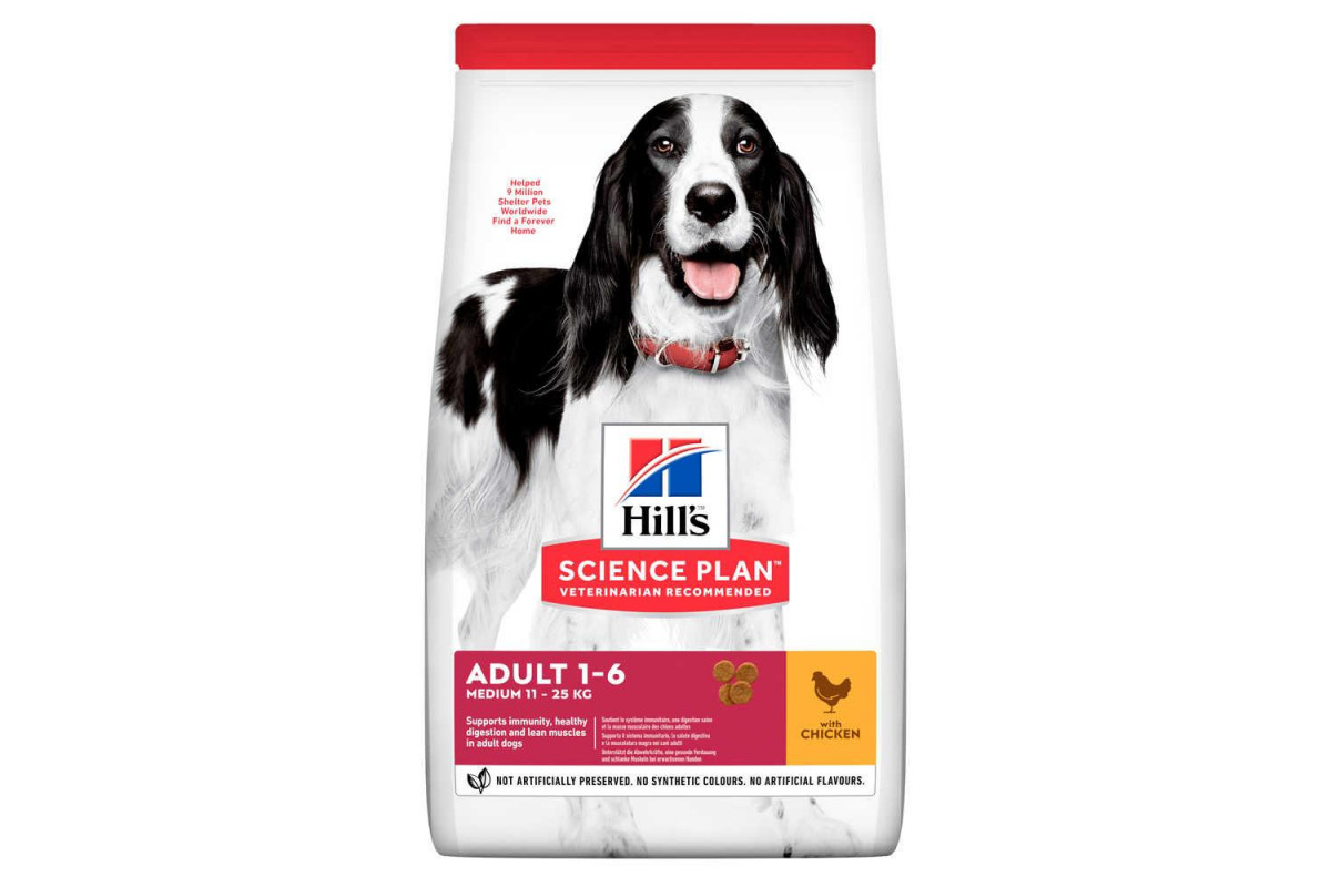 

Сухой корм Hill's Science Plan Adult Medium Breed Dog Chicken 14 кг