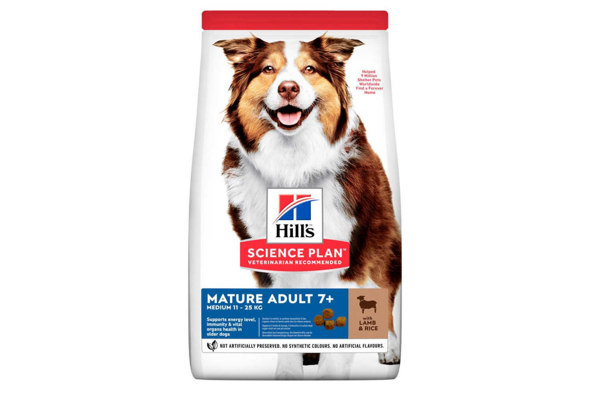 

Сухой корм Hill's Science Plan Mature Adult Medium Breed Dog Lamb Rice 14 кг