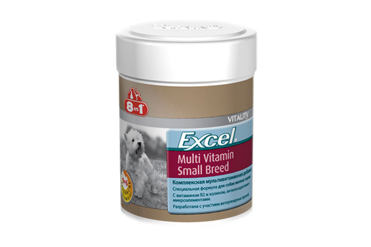 

Витамины 8in1 Excel Multi Vitamin Small Breed для собак мелких пород 70