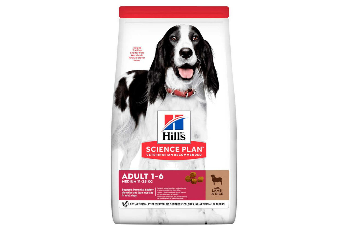 

Сухой корм Hill's Science Plan Adult Medium Breed Dog Lamb Rice 14 кг